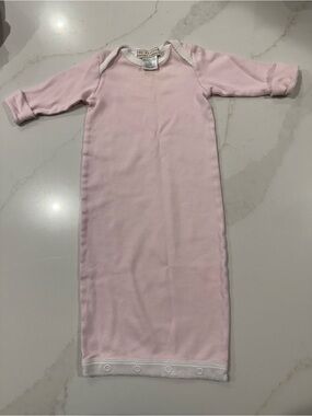 NWOT The Beaufort Bonnet Company Pink Long Sleeve Gown 0-3M